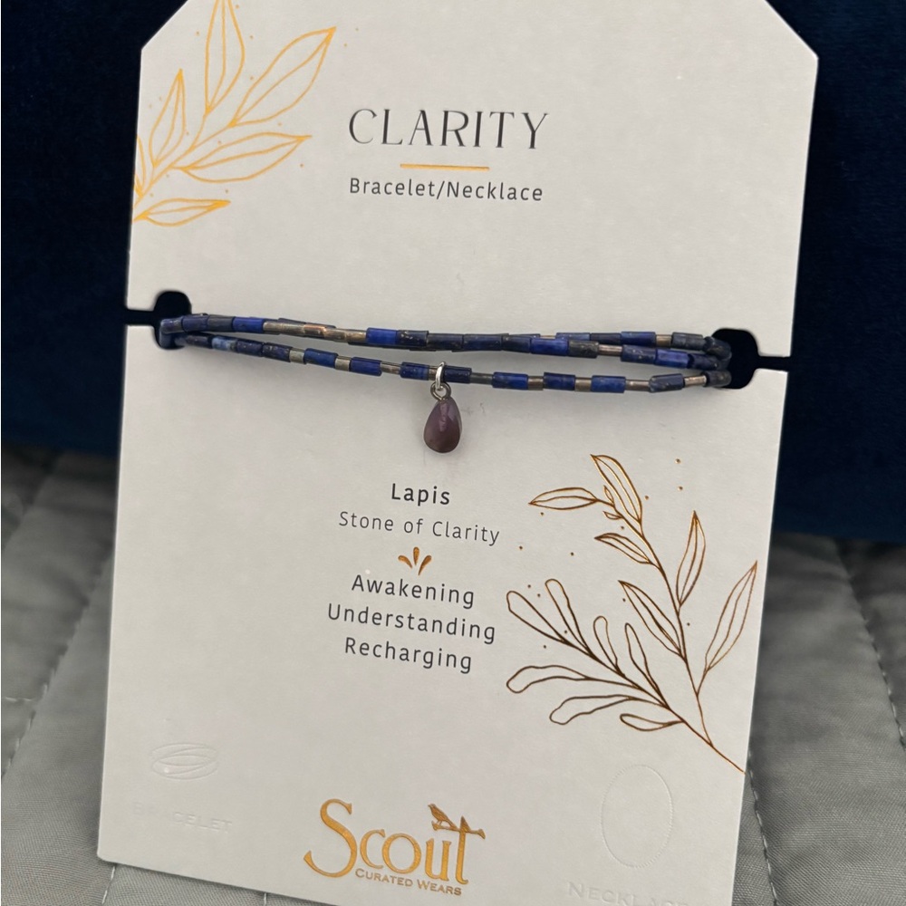 Scout Lapis Necklace/ Bracelet combo - Picture 2 of 3